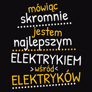 Mówiąc Skromnie - Elektryk - Męska Koszulka Czarna