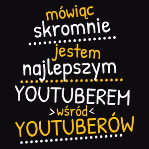Mówiąc Skromnie - Youtuber - Męska Koszulka Czarna