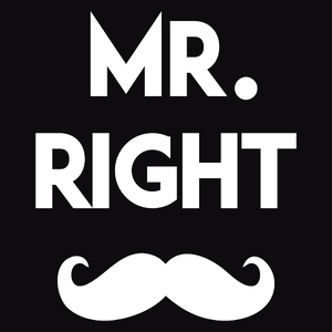 Mr Right - Męska Bluza Czarna