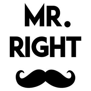 Mr Right - Kubek Biały