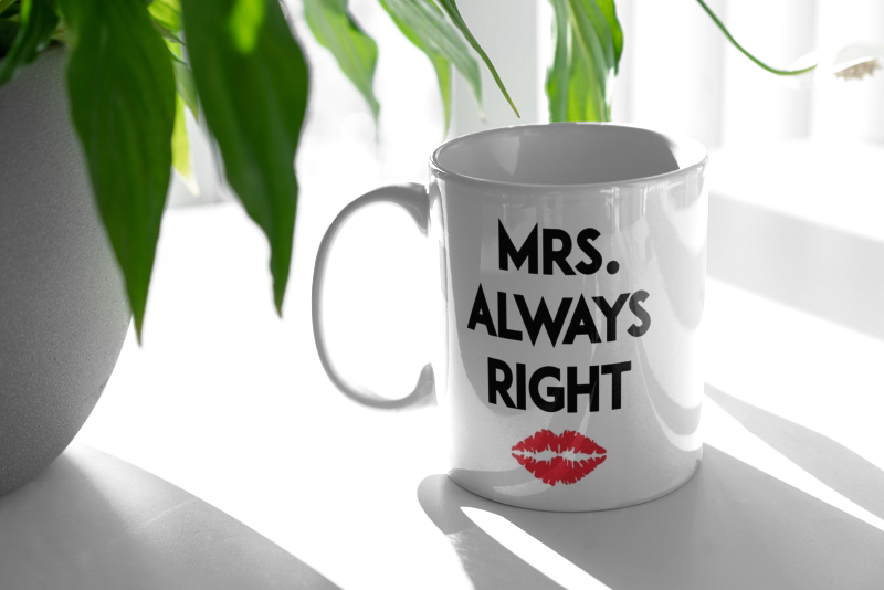 Mrs Always Right - Kubek Biały