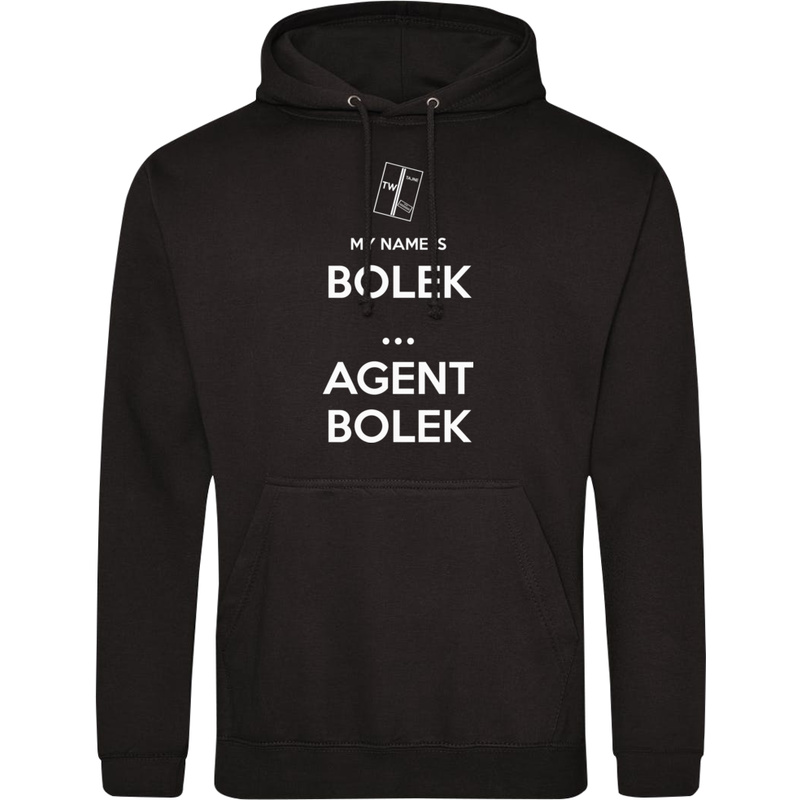 My Name Is Bolek - Agent Bolek - Męska Bluza z kapturem Czarna
