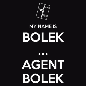 My Name Is Bolek - Agent Bolek - Męska Bluza z kapturem Czarna