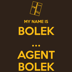 My Name Is Bolek - Agent Bolek - Męska Koszulka Czekoladowa