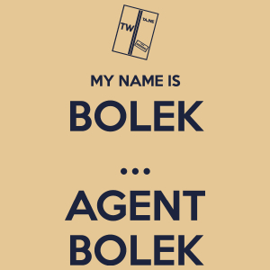 My Name Is Bolek - Agent Bolek - Męska Koszulka Piaskowa