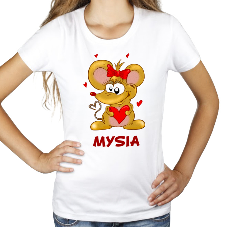 Mysia - Damska Koszulka Biała