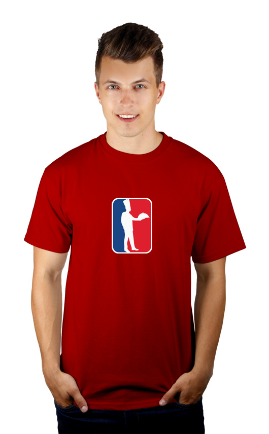 NBA Chef - Męska Koszulka Czerwona