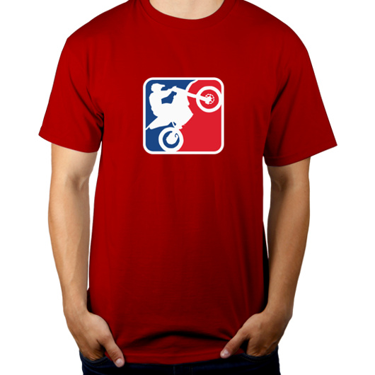 NBA Motocross - Męska Koszulka Czerwona