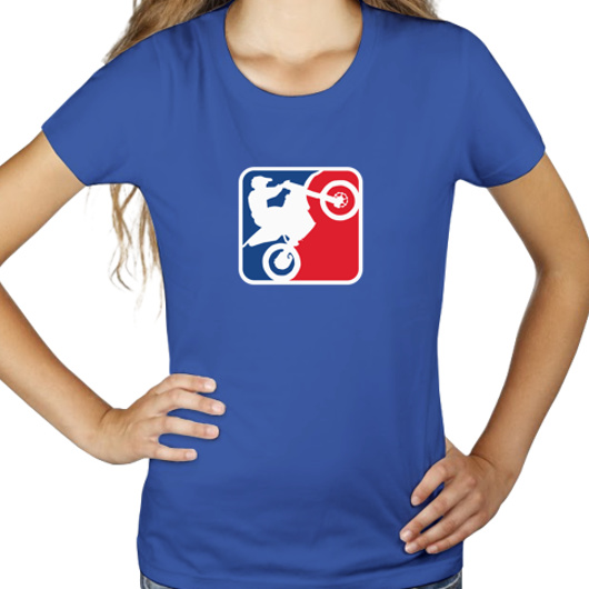 NBA Motocross - Damska Koszulka Niebieska