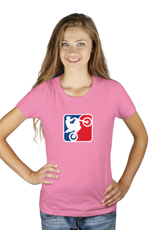 NBA Motocross - Damska Koszulka Różowa