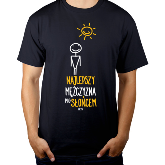 Najepszy Mężczyzna Pod Słońcem - Męska Koszulka Ciemnogranatowa