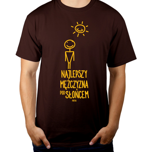Najepszy Mężczyzna Pod Słońcem - Męska Koszulka Czekoladowa