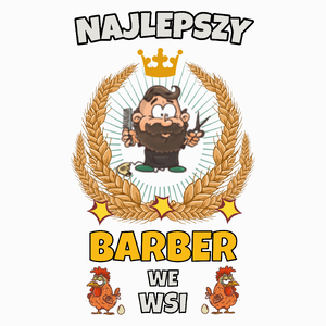 Najlepszy Barber We Wsi - Poduszka Biała