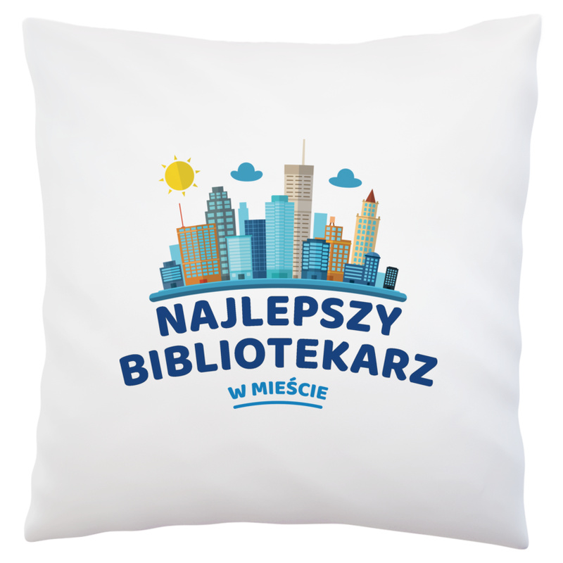 Najlepszy Bibliotekarz W Mieście - Poduszka Biała