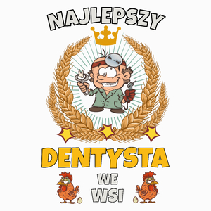 Najlepszy Dentysta We Wsi - Poduszka Biała