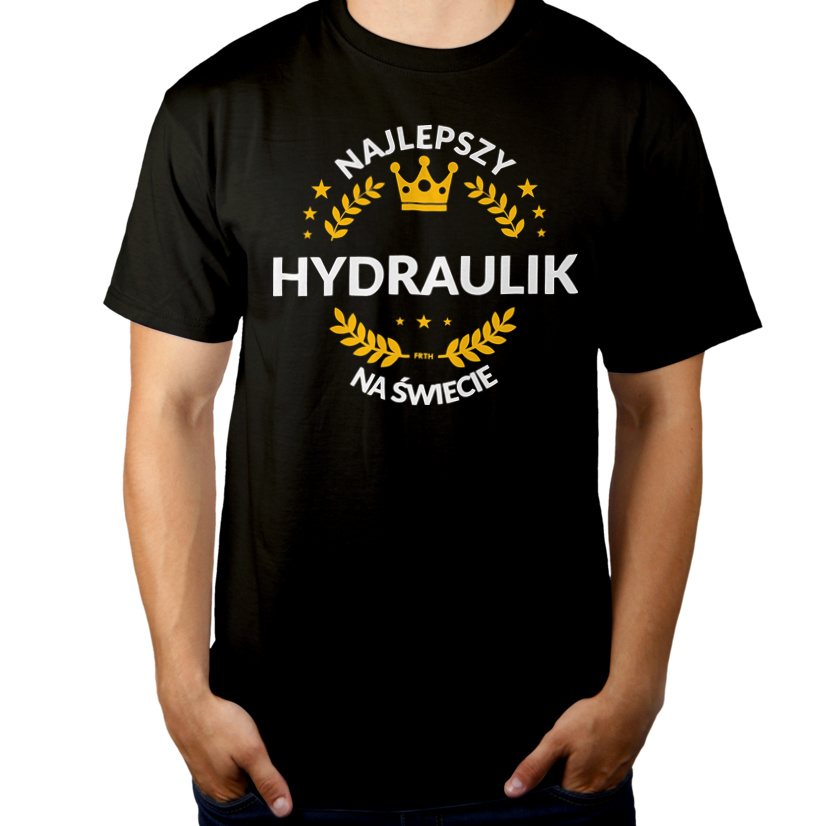 Najlepszy Hydraulik Na Świecie - Męska Koszulka Czarna