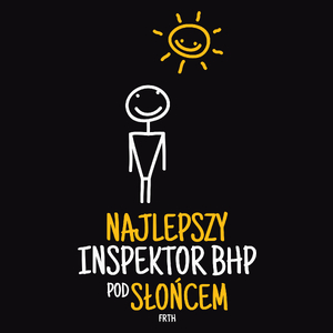 Najlepszy Inspektor Bhp Pod Słońcem - Męska Bluza z kapturem Czarna