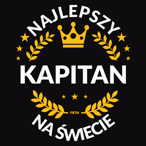 Najlepszy Kapitan Na Świecie - Męska Koszulka Czarna
