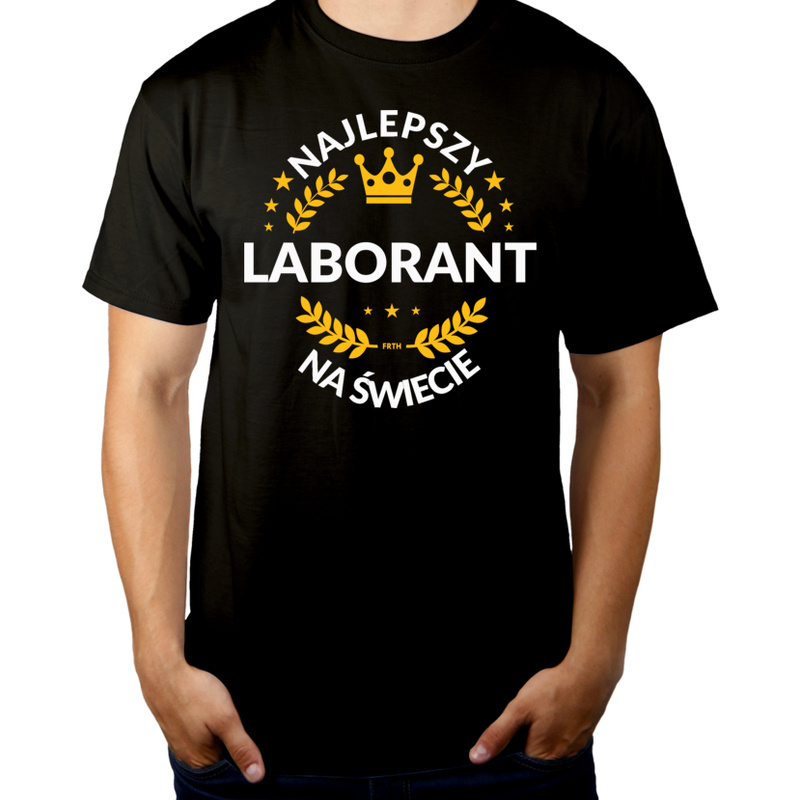 Najlepszy Laborant Na Świecie - Męska Koszulka Czarna