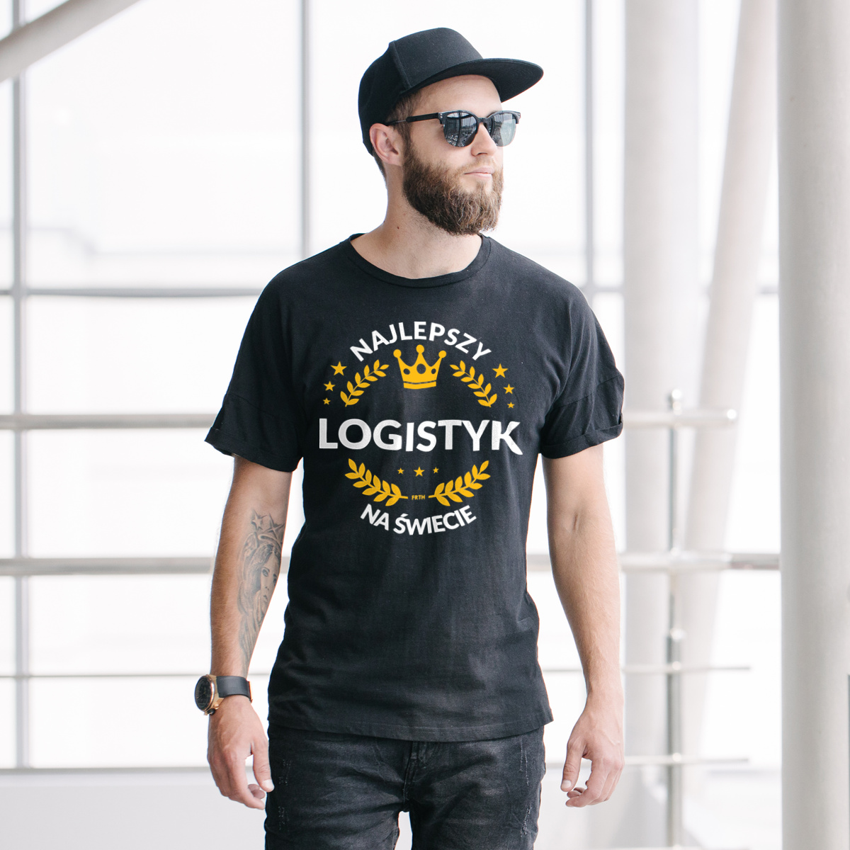 Najlepszy Logistyk Na Świecie - Męska Koszulka Czarna