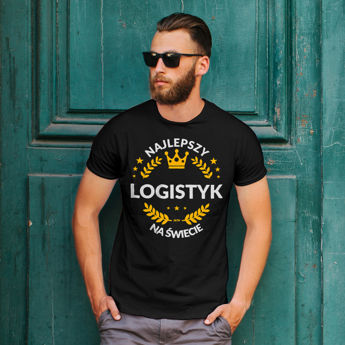 Najlepszy Logistyk Na Świecie - Męska Koszulka Czarna