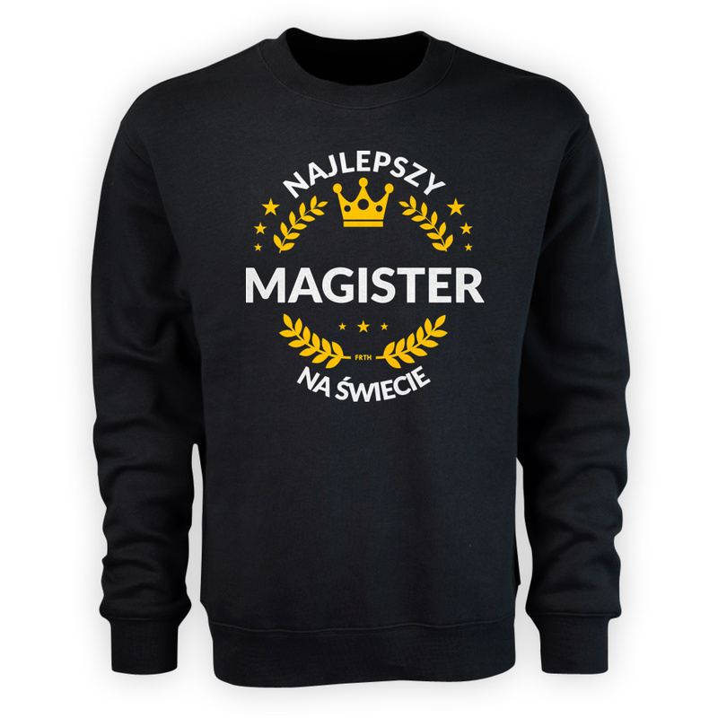 Najlepszy Magister Na Świecie - Męska Bluza Czarna