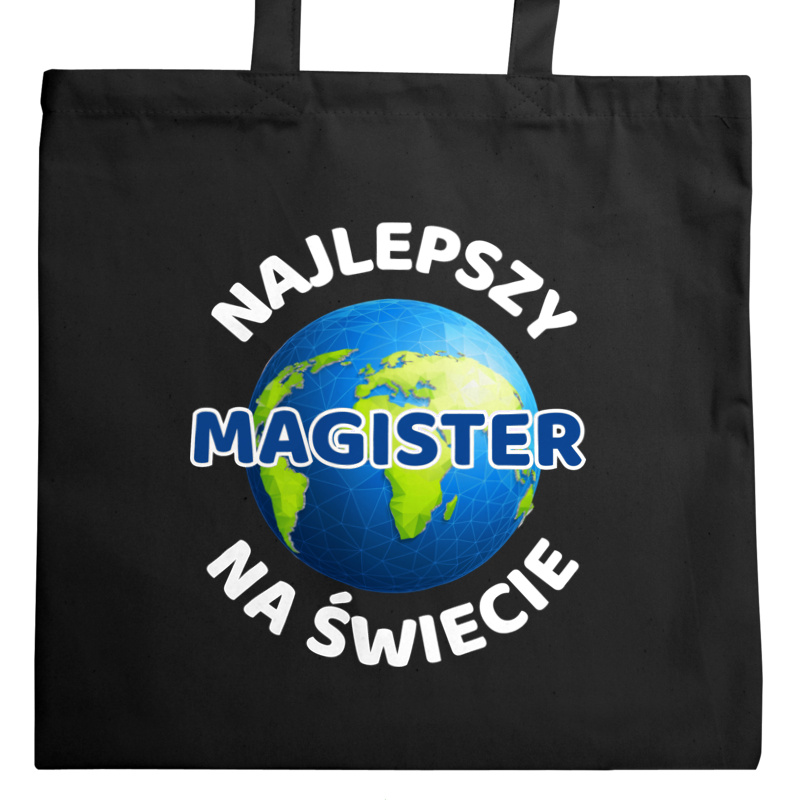Najlepszy Magister Na Świecie - Torba Na Zakupy Czarna