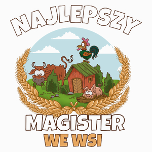 Najlepszy Magister We Wsi - Poduszka Biała