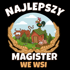Najlepszy Magister We Wsi - Torba Na Zakupy Czarna