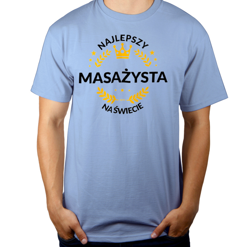 Najlepszy Masażysta Na Świecie - Męska Koszulka Błękitna