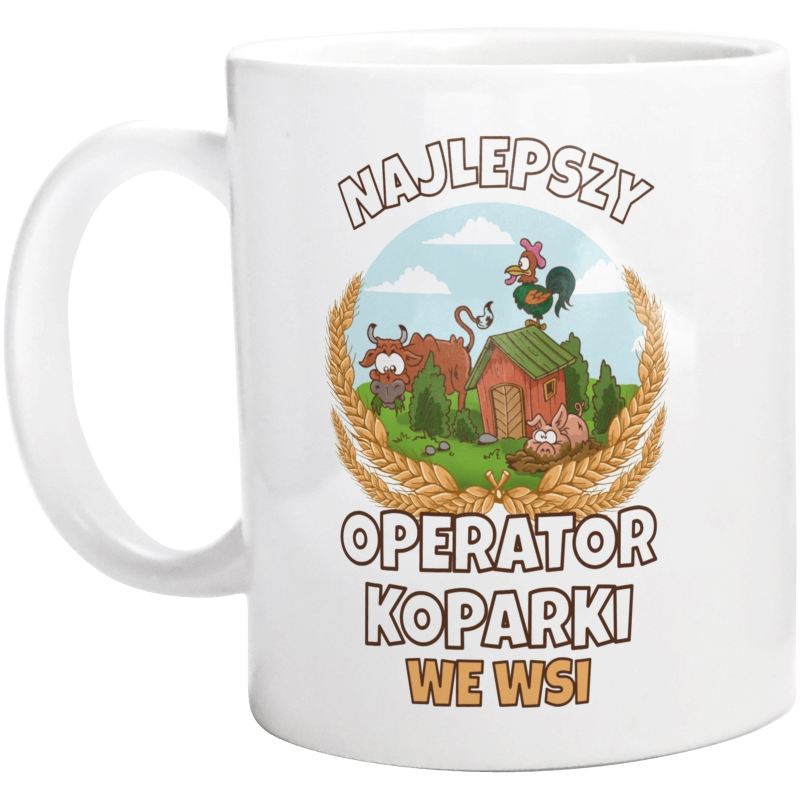 Najlepszy Operator Koparki We Wsi - Kubek Biały