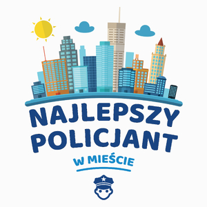 Najlepszy Policjant W Mieście - Poduszka Biała