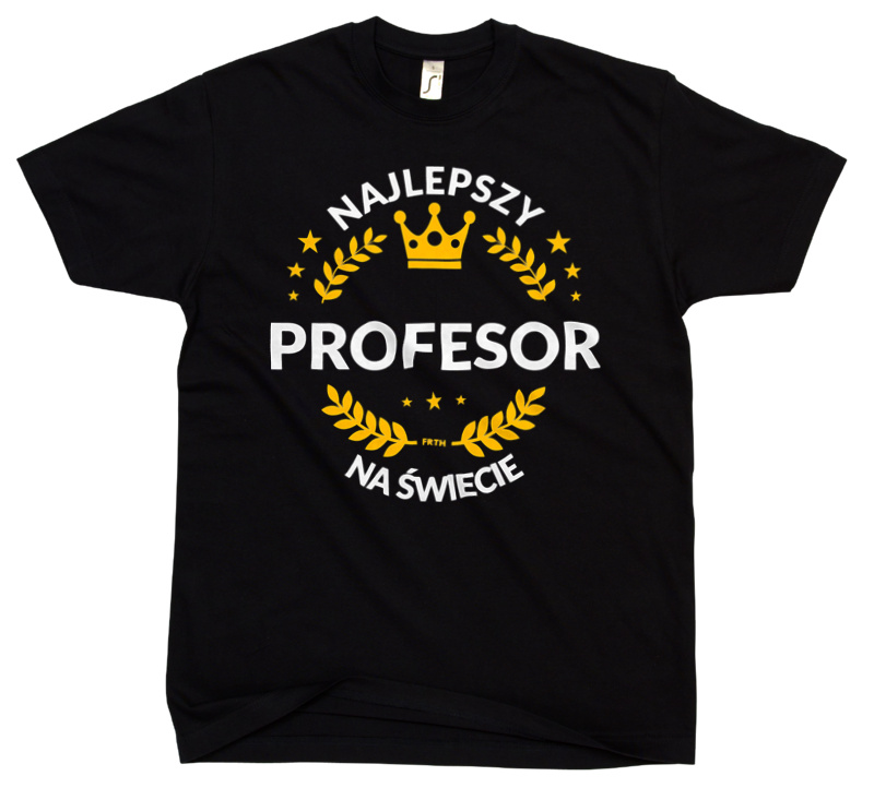 Najlepszy Profesor Na Świecie - Męska Koszulka Czarna