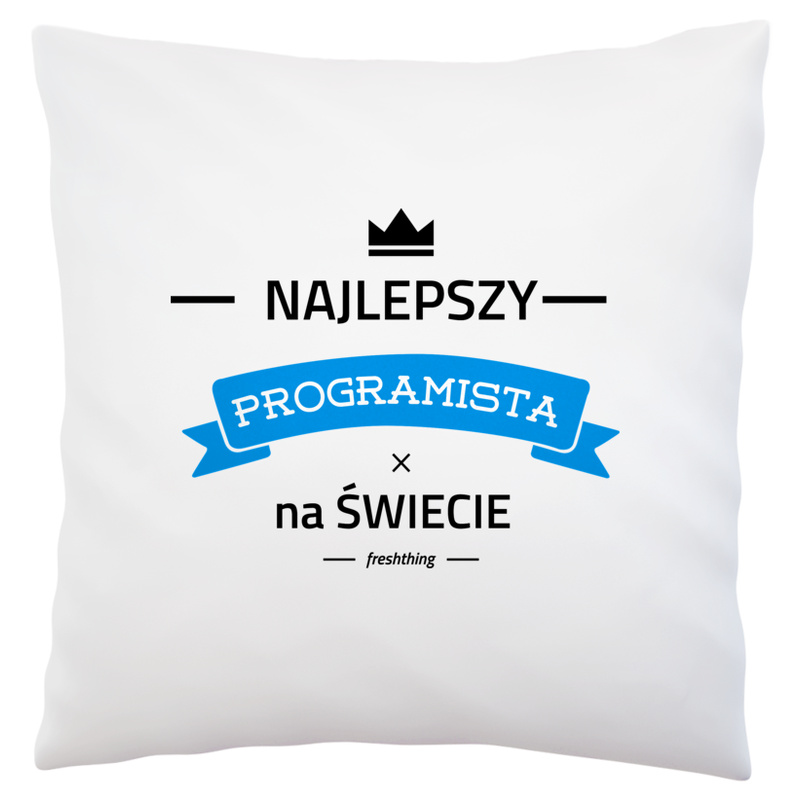 Najlepszy Programista Na Świecie - Poduszka Biała