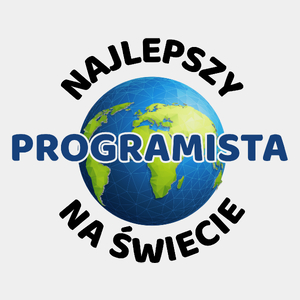 Najlepszy Programista Na Świecie - Męska Koszulka Biała