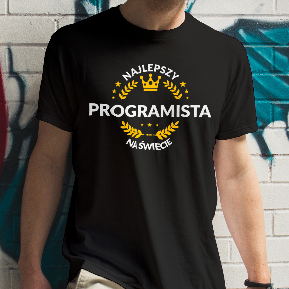 Najlepszy Programista Na Świecie - Męska Koszulka Czarna