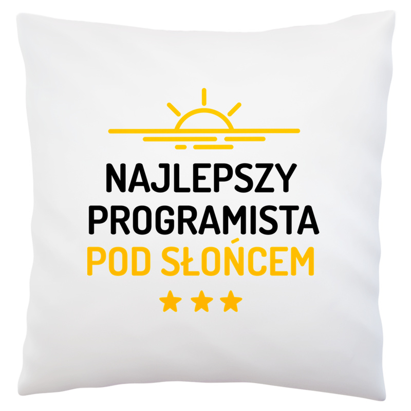 Najlepszy Programista Pod Słońcem - Poduszka Biała