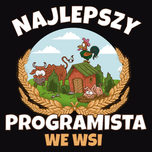 Najlepszy Programista We Wsi - Męska Bluza Czarna