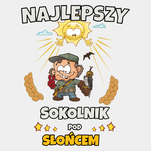 Najlepszy Sokolnik Pod Słońcem - Męska Koszulka Biała