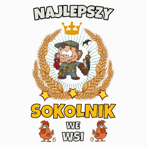 Najlepszy Sokolnik We Wsi - Poduszka Biała
