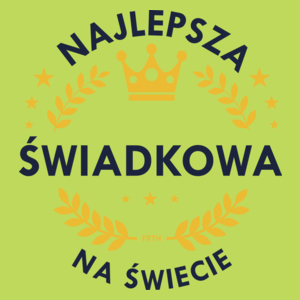 Najlepszy Świadkowa Na Świecie - Męska Koszulka Jasno Zielona