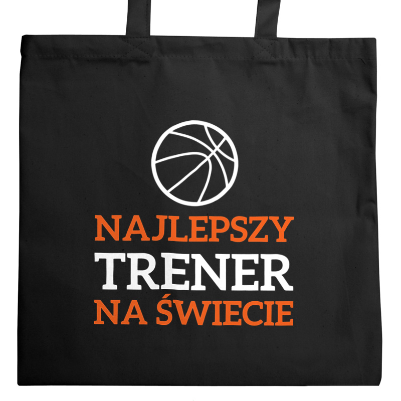 Najlepszy Trener Koszykówki Na Świecie - Torba Na Zakupy Czarna