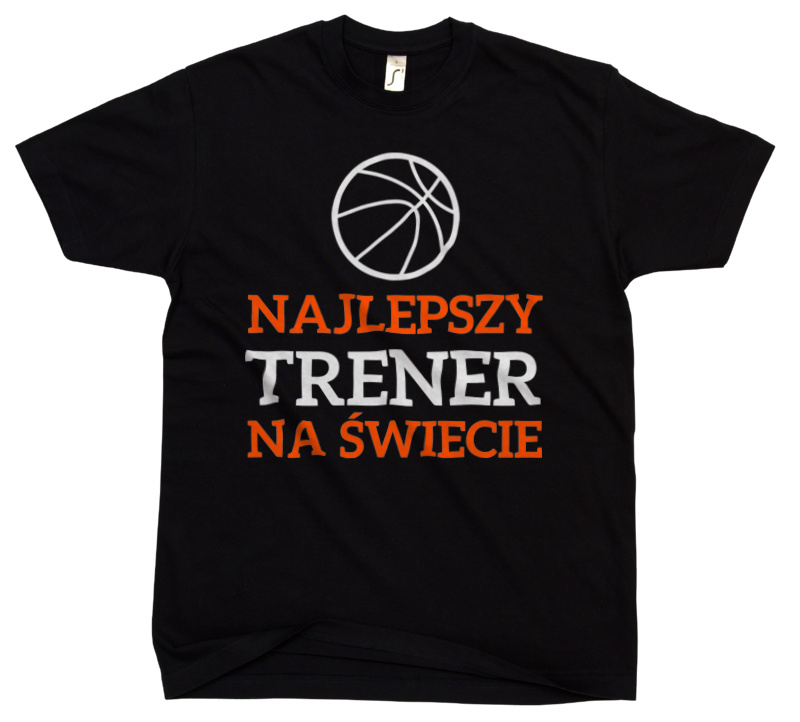Najlepszy Trener Koszykówki Na Świecie - Męska Koszulka Czarna