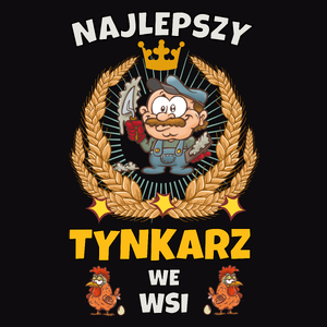 Najlepszy Tynkarz We Wsi - Męska Bluza Czarna