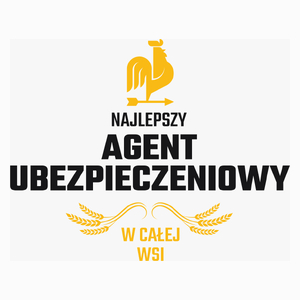 Najlepszy agent ubezpieczeniowy w całej wsi - Poduszka Biała