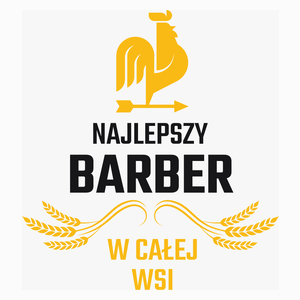 Najlepszy barber w całej wsi - Poduszka Biała