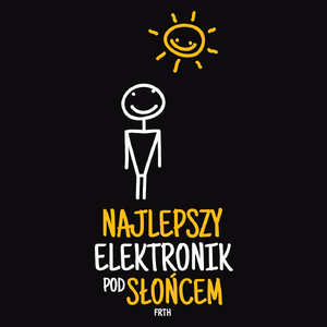 Najlepszy elektronik pod słońcem - Męska Koszulka Czarna