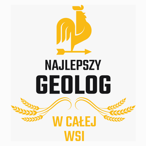 Najlepszy geolog w całej wsi - Poduszka Biała