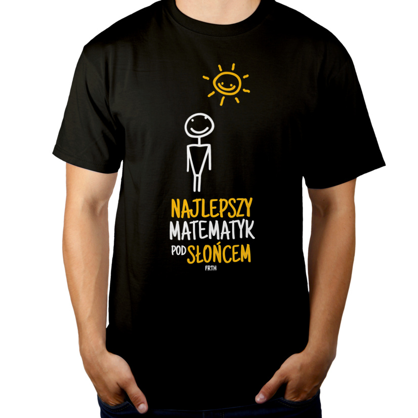 Najlepszy matematyk pod słońcem - Męska Koszulka Czarna