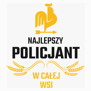 Najlepszy policjant w całej wsi - Poduszka Biała
